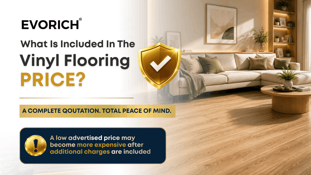Vinyl flooring price and quotation considerations, showing why homeowners should check installation, materials and additional charges before buying.