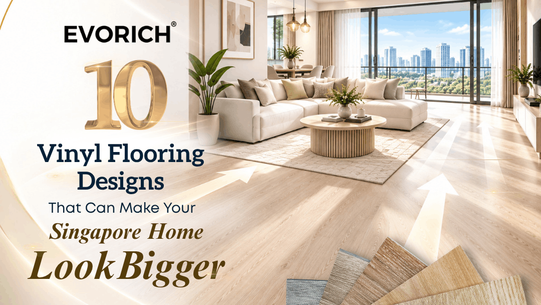 10 vinyl flooring designs that can make Singapore homes look bigger, brighter and more spacious.