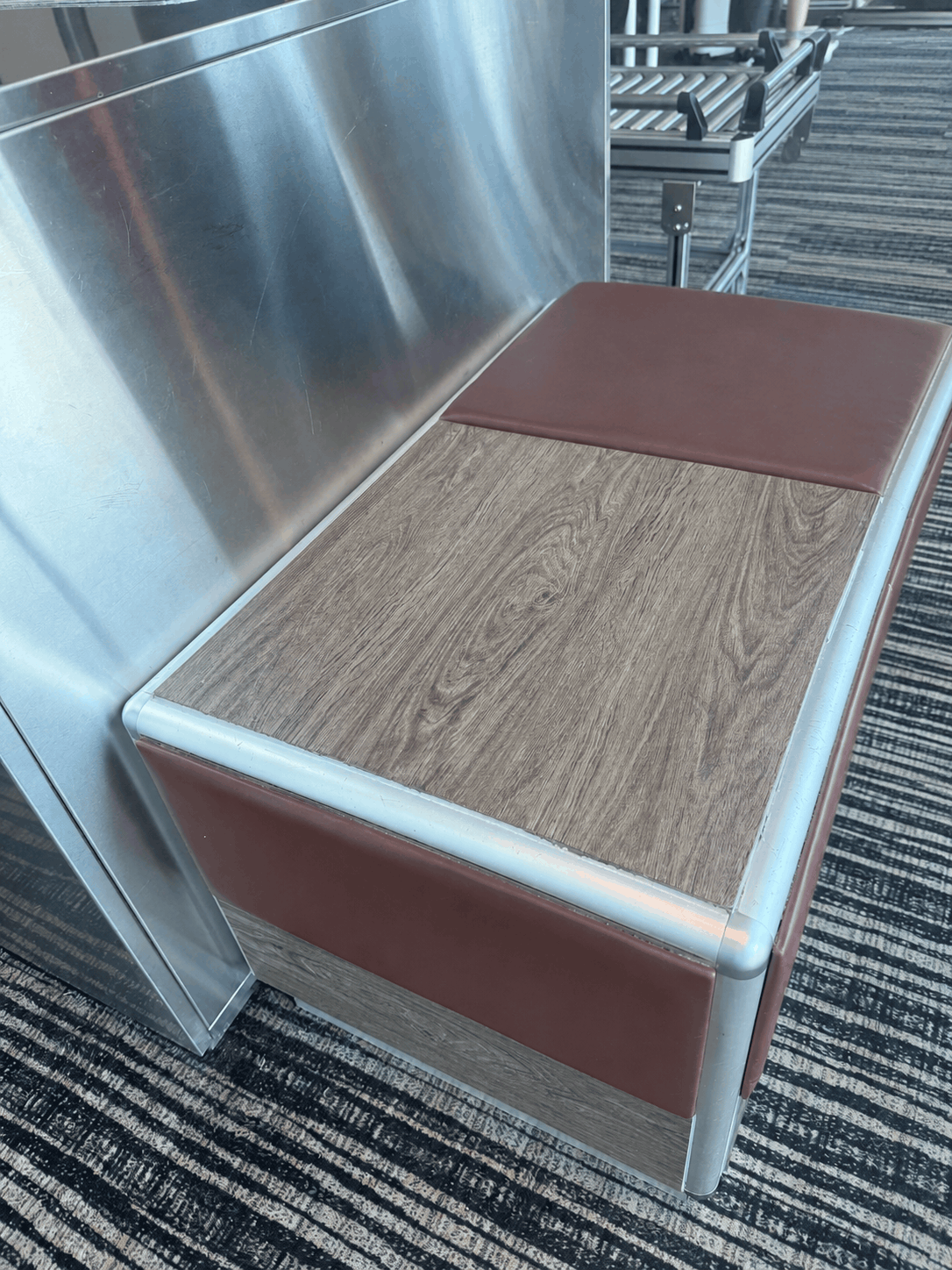 Modern Airport Bench Nook